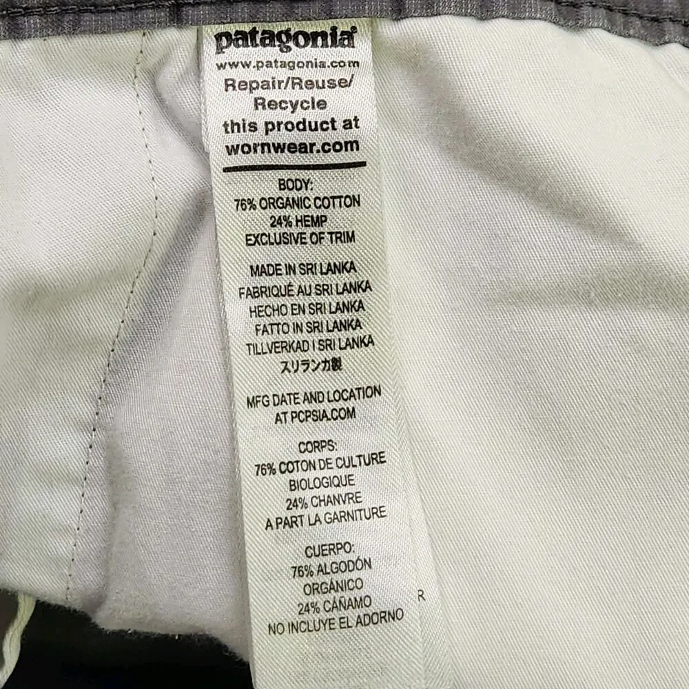 Patagonia Lightweight All Wear Chino Shorts Men 36 Gray‎ 8